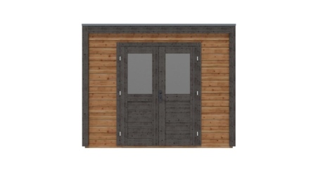 Caseta de jardín de madera Sora 3.09x3.09 m - 9.55 m2 - 28 mm – impregnada