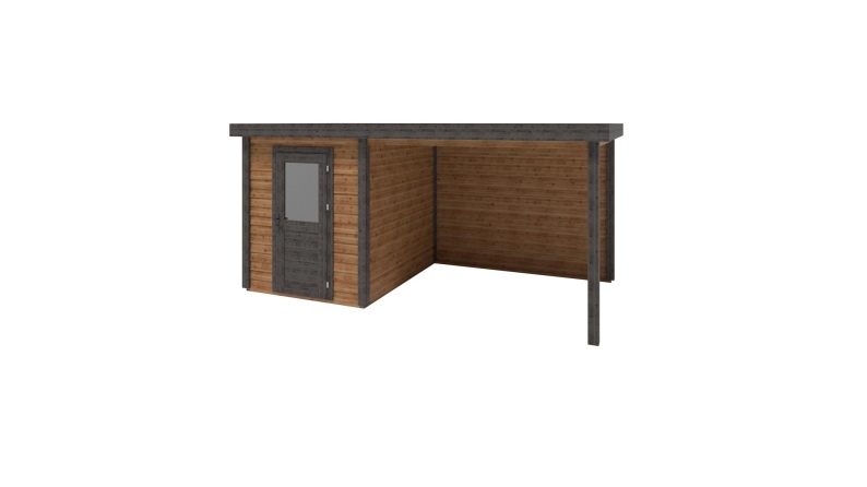 Caseta de jardín de madera Vala 5.06x2.59 m - 13.1 m2 - 28 mm – impregnada