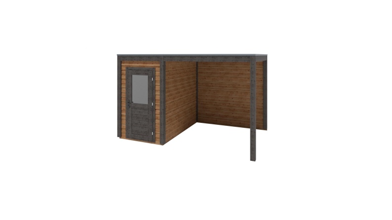 Caseta de jardín de madera Veya 4.06x2.59 m - 10.52 m2 - 28 mm – impregnada