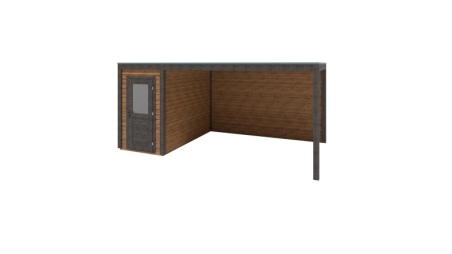 Caseta de jardín de madera Veya 5.56x3.09 m - 17.18 m2 - 28 mm – impregnada