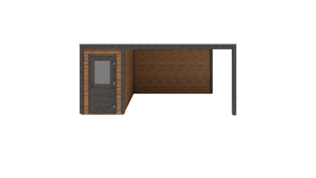 Caseta de jardín de madera Veya 5.56x3.09 m - 17.18 m2 - 28 mm – impregnada