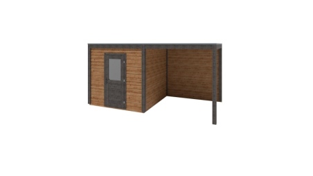 Caseta de jardín de madera Nexa 5.06x2.59 m - 13.11 m2 - 28 mm – impregnada