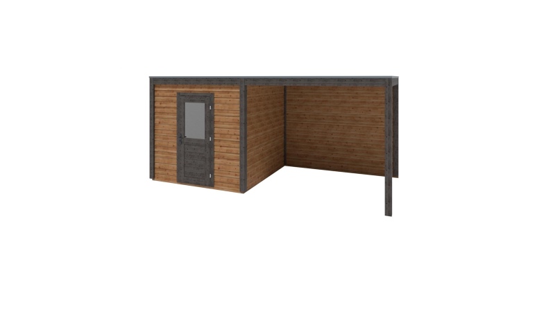 Caseta de jardín de madera Nexa 5.56x2.59 m - 14.4 m2 - 28 mm – impregnada