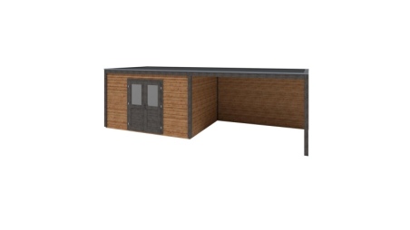 Caseta de jardín de madera Nova 8.06x3.09 m - 24.91 m2 - 28 mm – impregnada