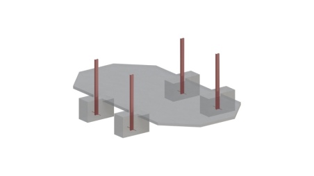 Piscina de madera NEMO 7.3 x 3.97 – H.1.45 m, gris, con vigas a encastrar en la solera