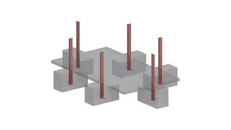 Piscina de madera AQUA 6.1 x 2.85 – H.1.31 m, gris, con vigas a encastrar en la solera