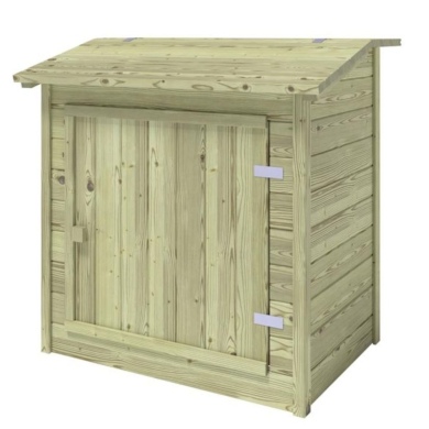 Caseta de madera para sistema de filtración de piscina 1.2 x 0.84 – H.1.16 m, Impregnado