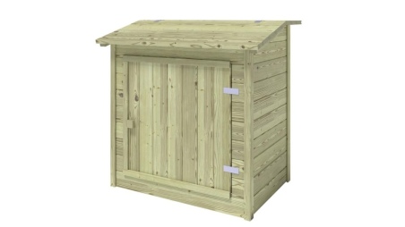 Caseta de madera para sistema de filtración de piscina 1.2 x 0.84 – H.1.16 m, Impregnado