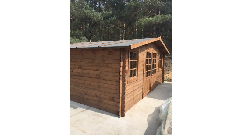 Caseta de jardín de madera 20 m2 - 5x4 m - 28 mm - impregnada
