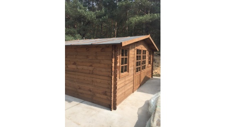Caseta de jardín de madera 20 m2 - 5x4 m - 28 mm - impregnada