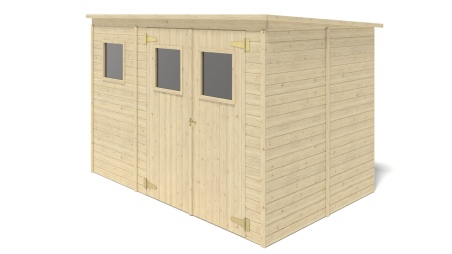 Caseta de jardín de madera 4.86 m2 - 2.7x1.8 m - 12.5 mm