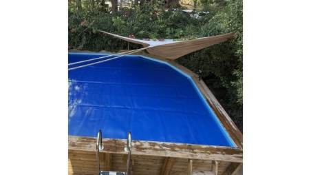 Cobertor de burbujas 5.57 x 2.32 m para piscina BAS7307