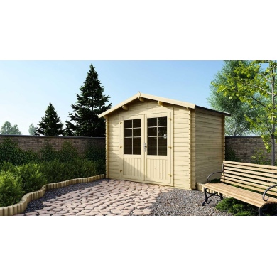 Caseta de jardin de madera 6 m2 - 3x2 m - 28 mm  