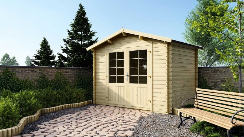 Caseta de jardin de madera 6 m2 - 3x2 m - 28 mm  