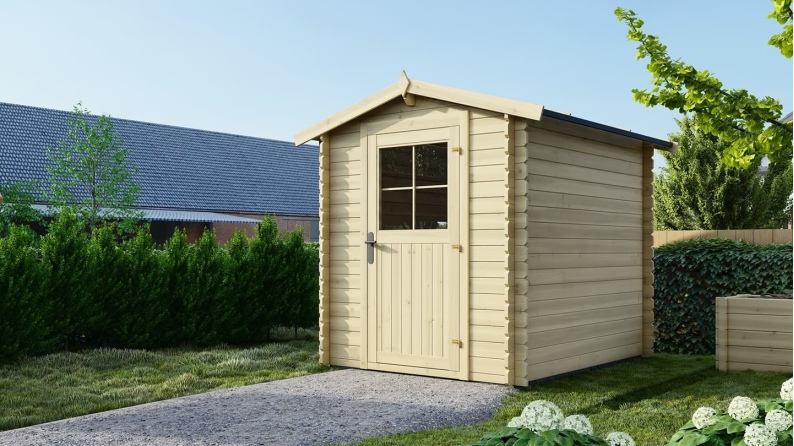 Caseta de jardin de madera 4.75 m2 - 1.9x2.5 m - 28 mm  