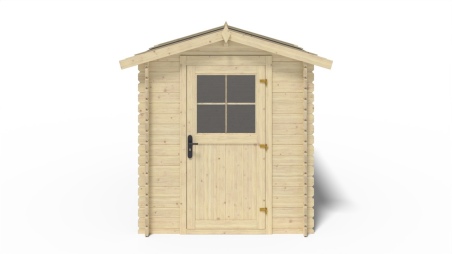 Caseta de jardin de madera 4.75 m2 - 1.9x2.5 m - 28 mm  