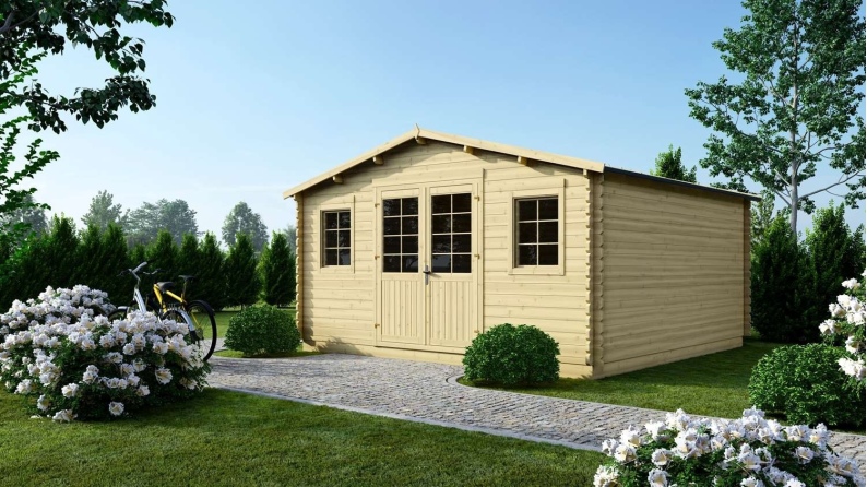 Caseta de jardín de madera 20 m2 - 5x4 m - 40 mm