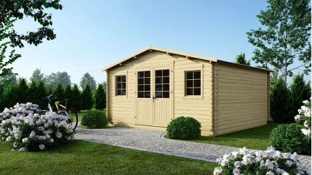 Caseta de jardín de madera 20 m2 - 5x4 m - 40 mm