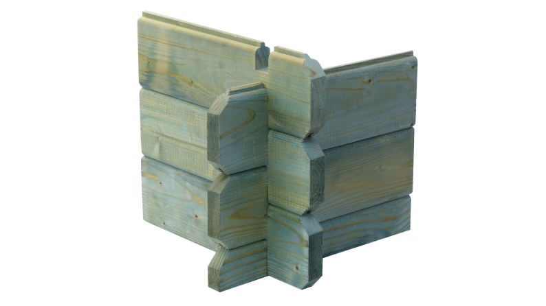 Caseta de jardín de madera 9 m2 - 3x3 m - 28 mm - impregnada