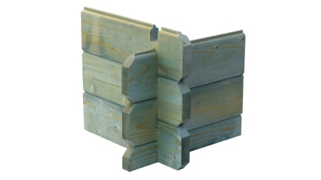 Caseta de jardín de madera 9 m2 - 3x3 m - 28 mm - impregnada