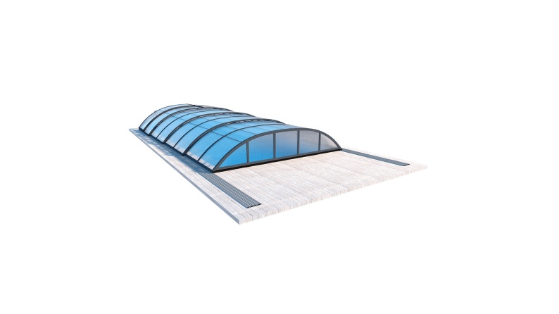 Cubiertas para piscinas 7.03x3.36 m - Policarbonato celular de 8 mm