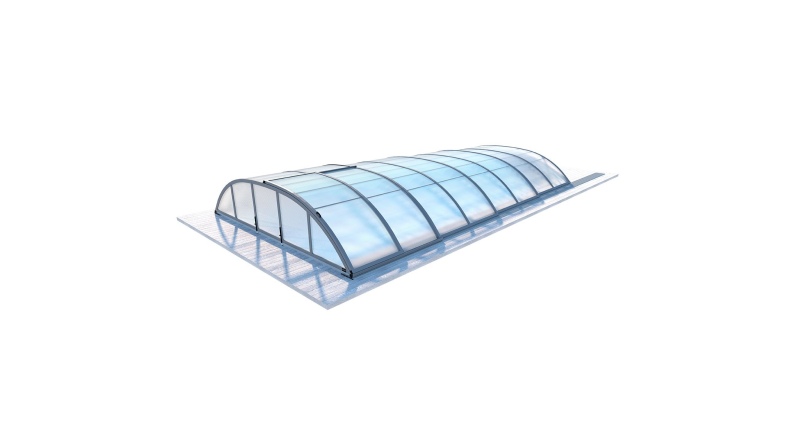 Cubiertas para piscinas 7.03x3.36 m - Policarbonato celular de 8 mm