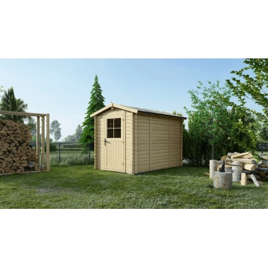 Caseta de jardin de madera 5.7 m2 - 1.9x3 m - 28 mm  