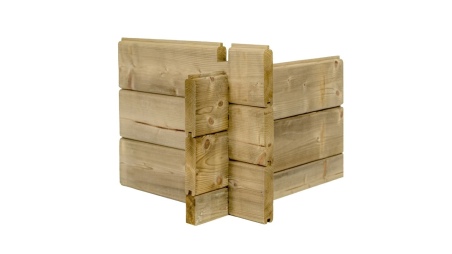 Caseta de jardín de madera 5 m2 - 2.5x2 m - 28 mm - impregnada