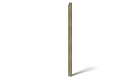 Pérgola de jardín 4.04x4.04 m con paneles - Impregnada
