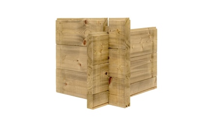 Caseta de jardín de madera 12 m2 - 4x3 m - 40 mm - impregnada