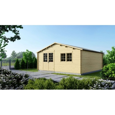 Caseta de jardín de madera 36 m2 - 6x6 m - 40 mm