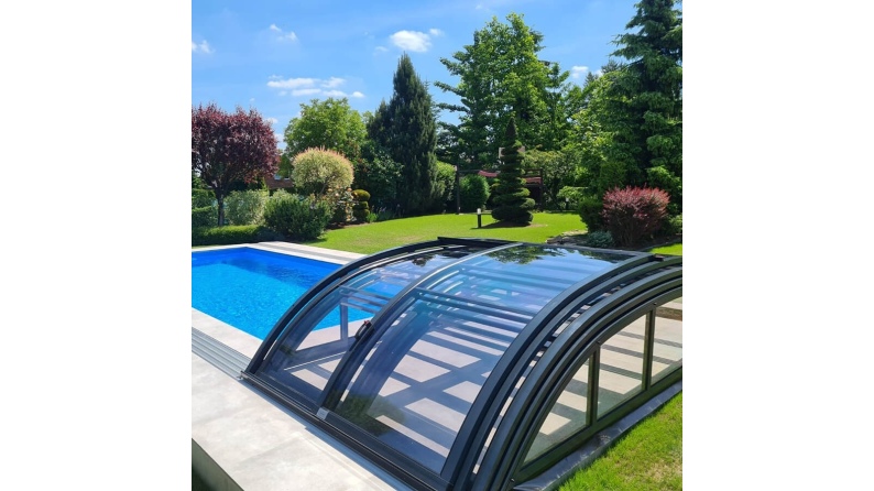 Cubiertas para piscinas 4.64x2.52 m - Policarbonato compacto de 3 mm