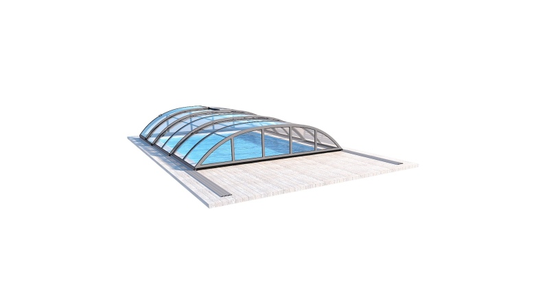 Cubiertas para piscinas 4.64x2.52 m - Policarbonato compacto de 3 mm