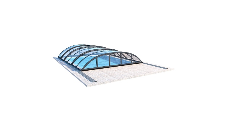 Cubiertas para piscinas 6.1x2.38 m - Policarbonato compacto de 3 mm