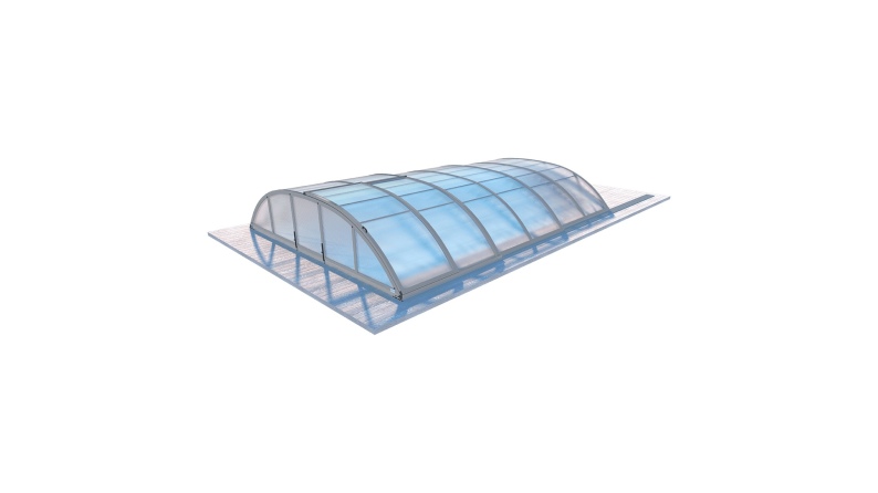 Cubiertas para piscinas 6.1x2.38 m - Policarbonato celular de 8 mm