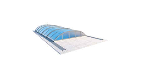 Cubiertas para piscinas 7.43x3.5 m - Policarbonato celular de 8 mm