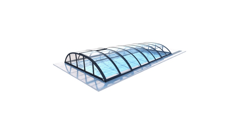 Cubiertas para piscinas 8.58x3.92 m - Policarbonato compacto de 3 mm