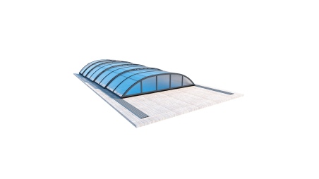 Cubiertas para piscinas 8.58x3.92 m - Policarbonato celular de 8 mm