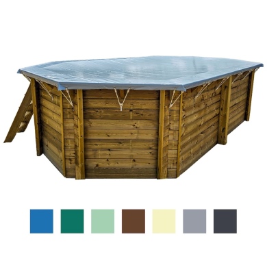 Cubierta de invierno 7.46 x 4.13 m para piscina BAS7305