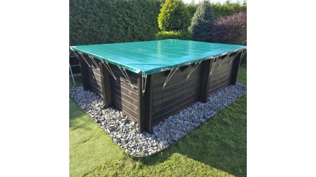 Cubierta de invierno 4.61 x 3.01 m para piscina BAS7306