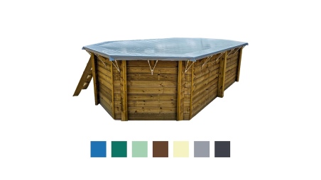 Cubierta de invierno 7.16 x 3.91 m para piscina BAS7308