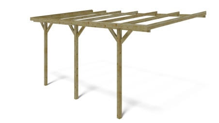 Cochera 3x5.24 m - 15 m2 - apoyado contra 