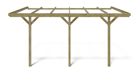 Cochera 3x5.24 m - 15 m2 - apoyado contra 
